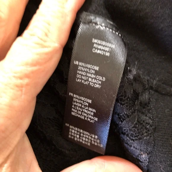 Twenty One Black Beaded Cardigan Sweater Women’s L Gold Beads Pearls Lace Lining - Picture 5 of 15